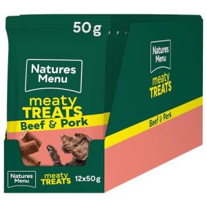 Meaty Beef Treats for Adult Dogs - 12 Pack