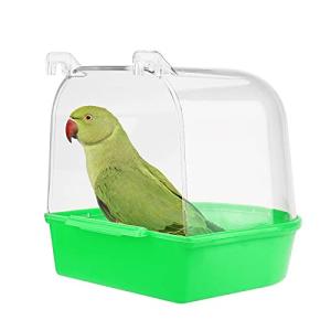 Hanging Bird Bath Tub with Hooks, Green