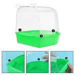 Hanging Bird Bath Tub with Hooks, Green