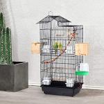Hanging Bird Bath Tub with Hooks, Green