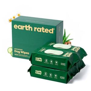 Earth Rated Hypoallergenic Pet Wipes for Dogs & Cats