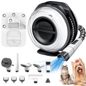 Cordless 7-in-1 Pet Grooming Vacuum Kit