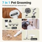 Cordless 7-in-1 Pet Grooming Vacuum Kit