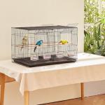 VEVOR 18" Metal Bird Cage with Divider and Perches