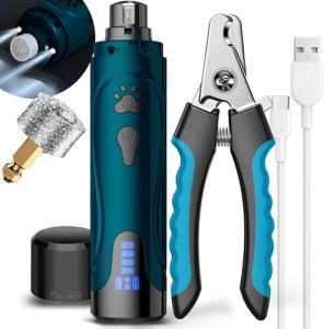 Quiet Electric Dog Nail Grinder Kit with Light