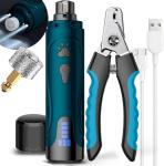 Quiet Electric Dog Nail Grinder Kit with Light