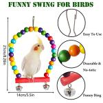 Wooden Swing Ladders & Chew Toys for Birds