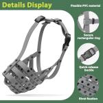 Mayerzon Lightweight Basket Muzzle for Large Dogs