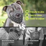 Mayerzon Lightweight Basket Muzzle for Large Dogs