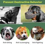 Mayerzon Lightweight Basket Muzzle for Large Dogs