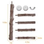 Natural Wood Bird Perch Stand for Parrots