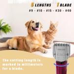 3 Pack Adjustable Pet Dog Grooming Clippers