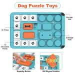 Interactive Dog Puzzle Toy with Squeaky Design
