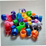 Colorful Plastic Bird Leg Rings - 100 Pack
