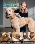 4-in-1 Dog Grooming Kit with Silent Clippers