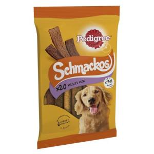 Pedigree Schmackos Multi Meat Dog Treats, 20 Chews