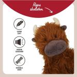 Tough Cow Toy with Squeaker for Dogs