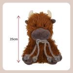 Tough Cow Toy with Squeaker for Dogs