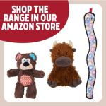 Tough Cow Toy with Squeaker for Dogs