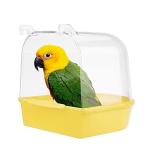 Hanging Bird Bath Tub with Hooks for Small Birds