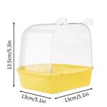 Hanging Bird Bath Tub with Hooks for Small Birds