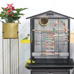 Hanging Bird Bath Tub with Hooks for Small Birds
