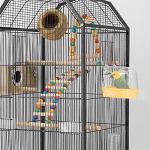 Hanging Bird Bath Tub with Hooks for Small Birds