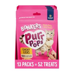 Bonkers Purrpops Freeze-Dried Chicken Cat Treats