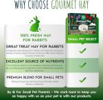 Gourmet Hay Blend for Small Pets and Treats