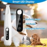 Waterproof Rechargeable Dog Paw Trimmer with LED Light
