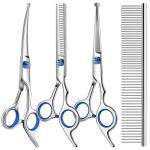 4-in-1 Dog Grooming Scissors Kit with Comb