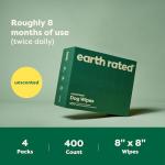 Earth Rated Hypoallergenic Pet Wipes for Dogs & Cats