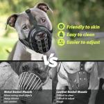 Mayerzon Lightweight Basket Muzzle for Large Dogs