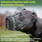 Mayerzon Lightweight Basket Muzzle for Large Dogs