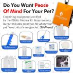 Travel Pet Medical Kit with Tick Remover & Bandages