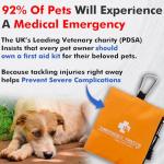 Travel Pet Medical Kit with Tick Remover & Bandages