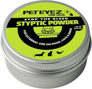 PetEyez Styptic Powder for Fast Bleed Control