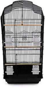 37" Metal Bird Cage for Parrots and Canaries