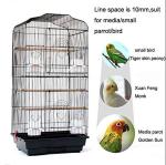 37" Metal Bird Cage for Parrots and Canaries