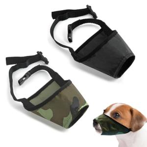 Adjustable No Bark Dog Muzzle - 2 Pack