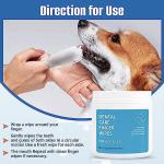 Spanielbuns Dog and Cat Dental Wipes, 50 Count