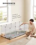 Indoor Pet Playpen for Small Animals, White