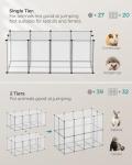 Indoor Pet Playpen for Small Animals, White