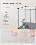 Indoor Pet Playpen for Small Animals, White