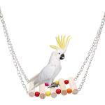 8-Piece Wooden Bird Toy Set for Parrots