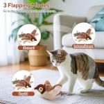 Interactive Flappy Bird Cat Toy with Catnip