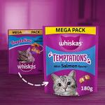 WHISKAS Temptations Salmon Crunchy Cat Treats 4x180g