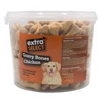 Chicken Flavored Gravy Bones Dog Treats Bucket