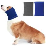 2 Pack Dog Snood Ear Warmers (Blue & Grey)