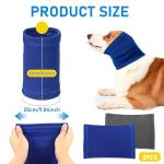 2 Pack Dog Snood Ear Warmers (Blue & Grey)
